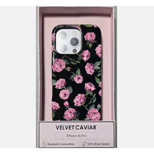 VELVET CAVIAR-MagSafe Case for Apple iPhone 16 Pro-Pink Rose Floral-810161973057